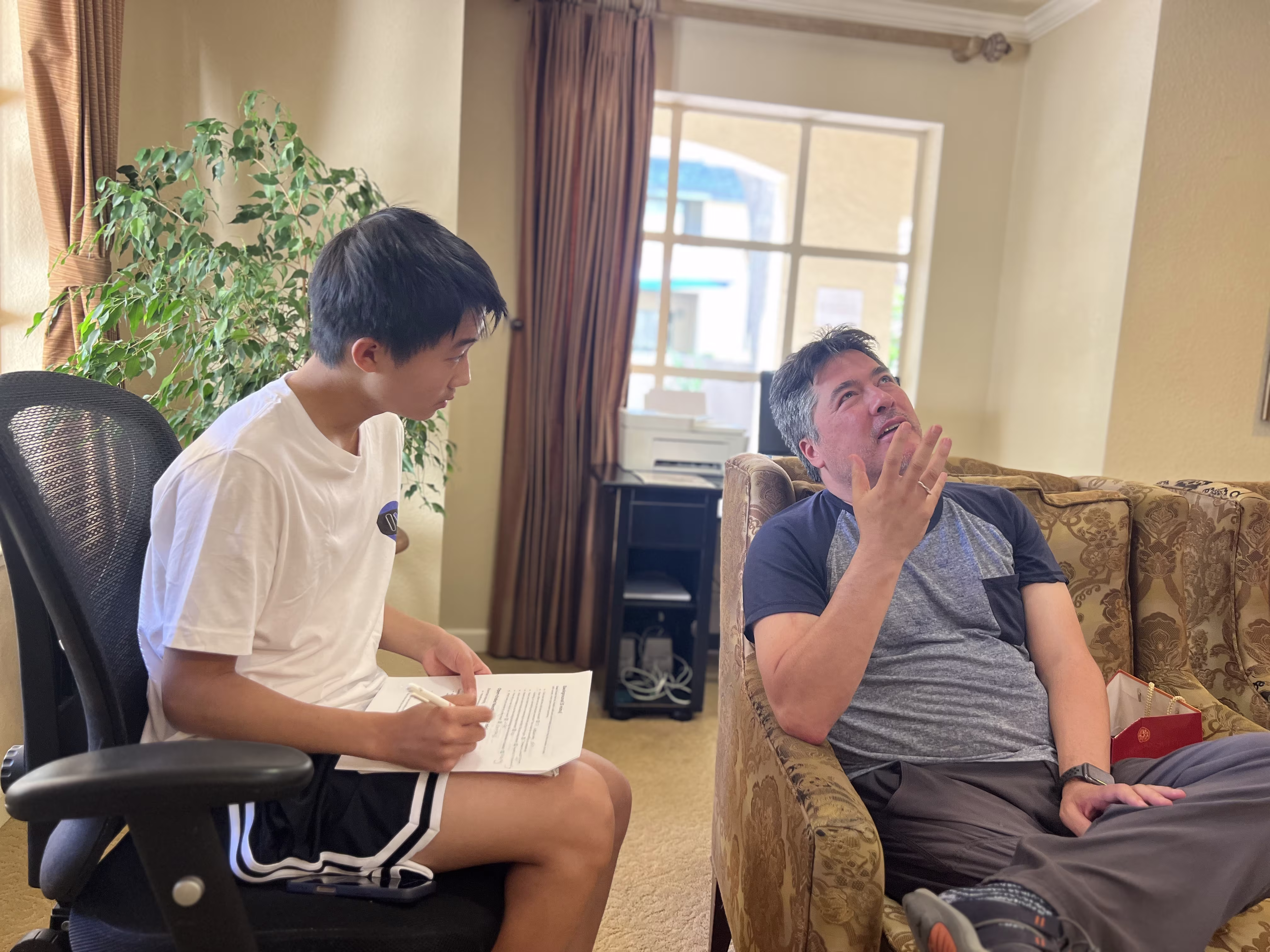 A group moment from the July Chateau Cupertino visit